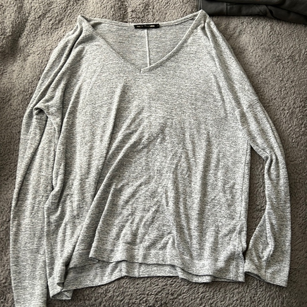 rag & Bone Gray Long sleeve